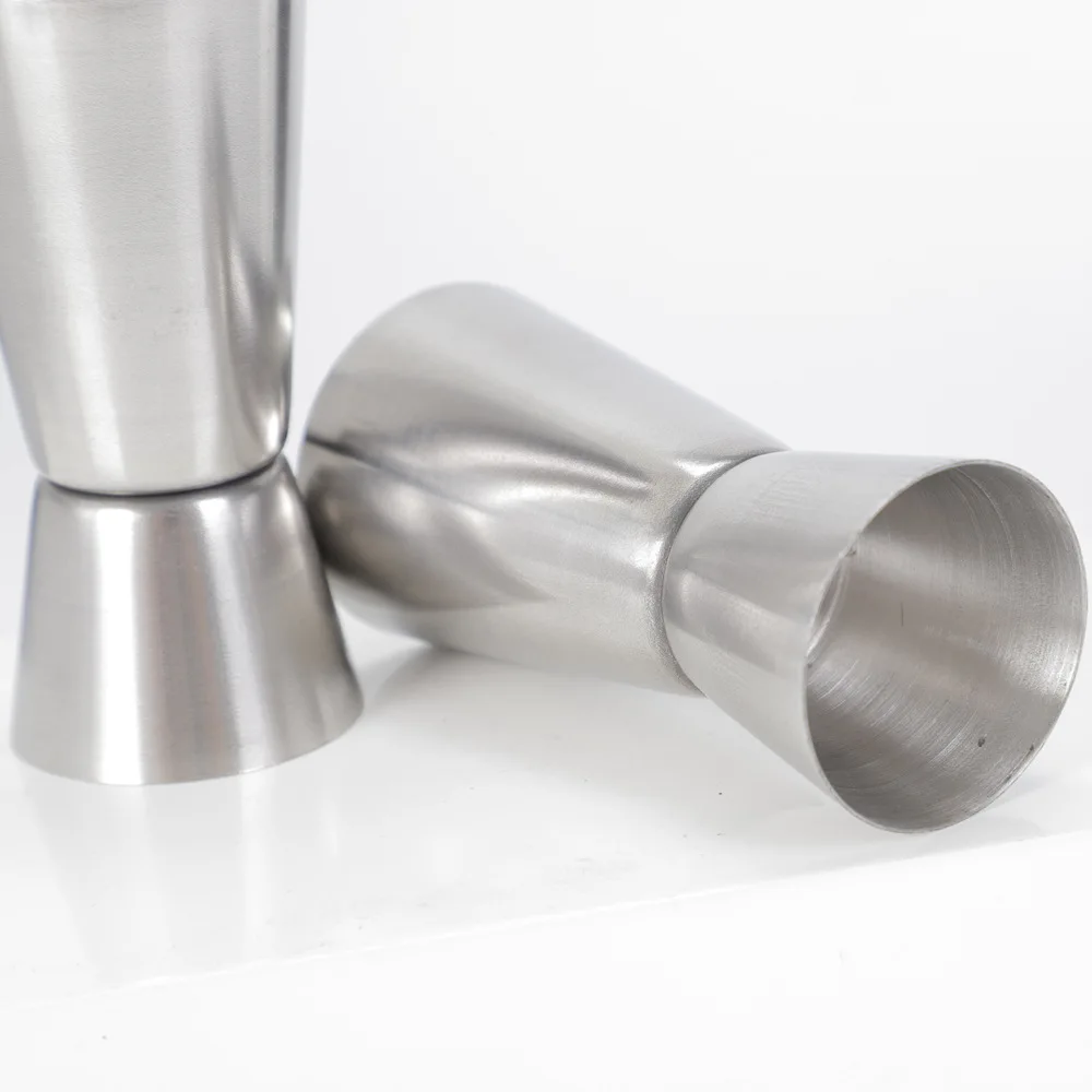 Description Picture 5 of itemStainless Steel Cocktail Shaker Measure Cup Dual Shot Drink Spirit Measure Jigger Kitchen Bar Party Drinks DIY Tools