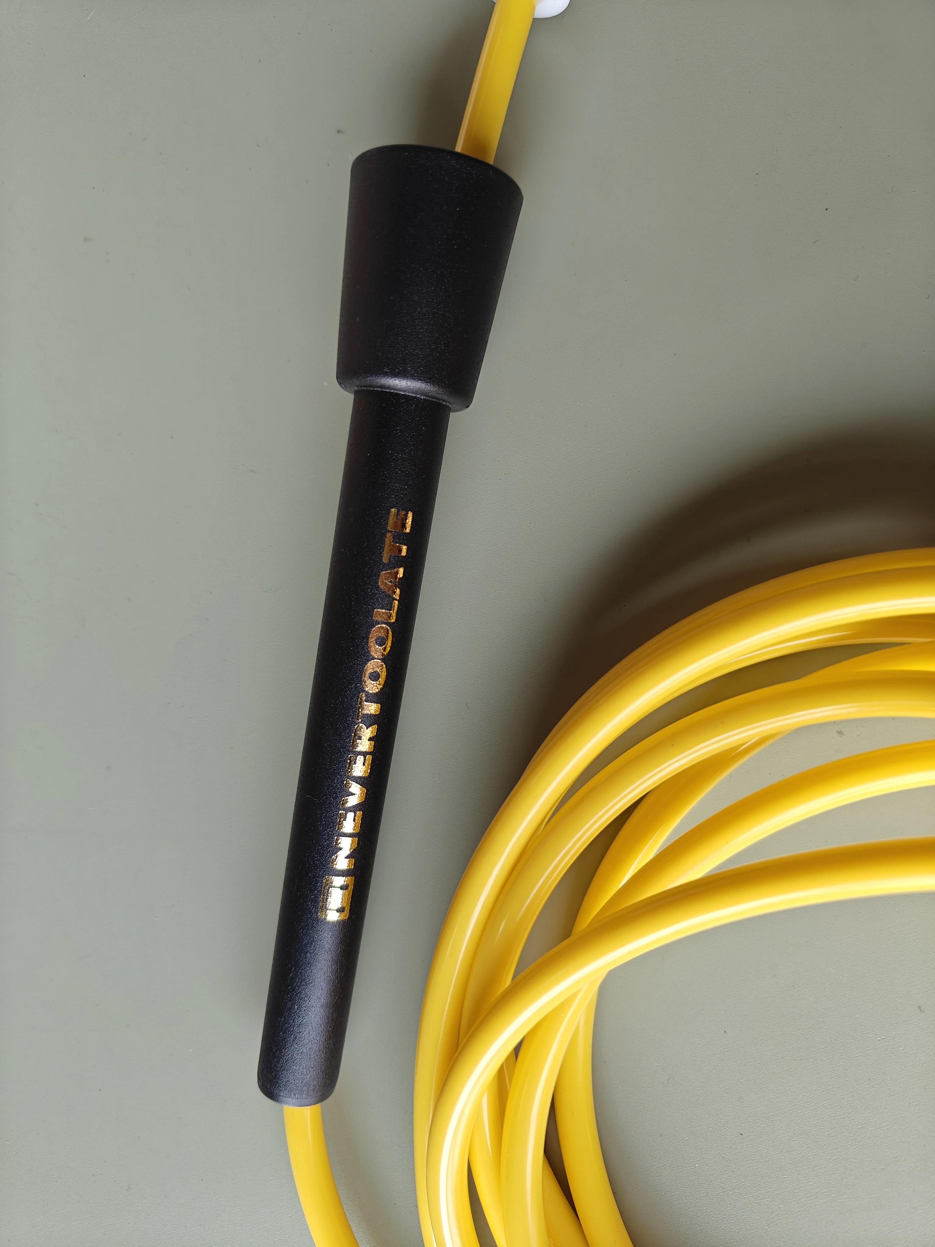 NEVERTOOLATE new material alloy tpu mix pvc  anti cold speed skip rope longer 3.2m cord  fitness crossfit  5.8MM ALLOY 3