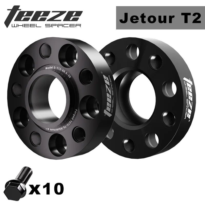TEEZE 2PCS 25/30/35mm 5x108 60.1 For Chery Jetour Traveler T2