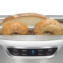 Description Picture 4 of itemElite Toaster 4 Slice Long Slot Auto-Lift Stainless Steel Adjustable Browning Defrost Digital Countdown Timer Retractable Cord T