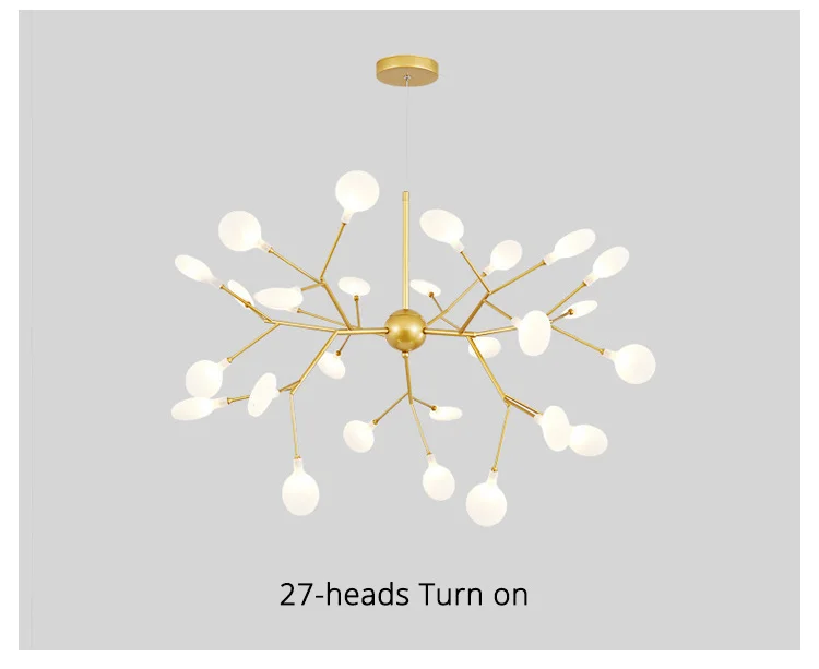 Modern LED Chandelier Sala Quarto Cozinha Nordic