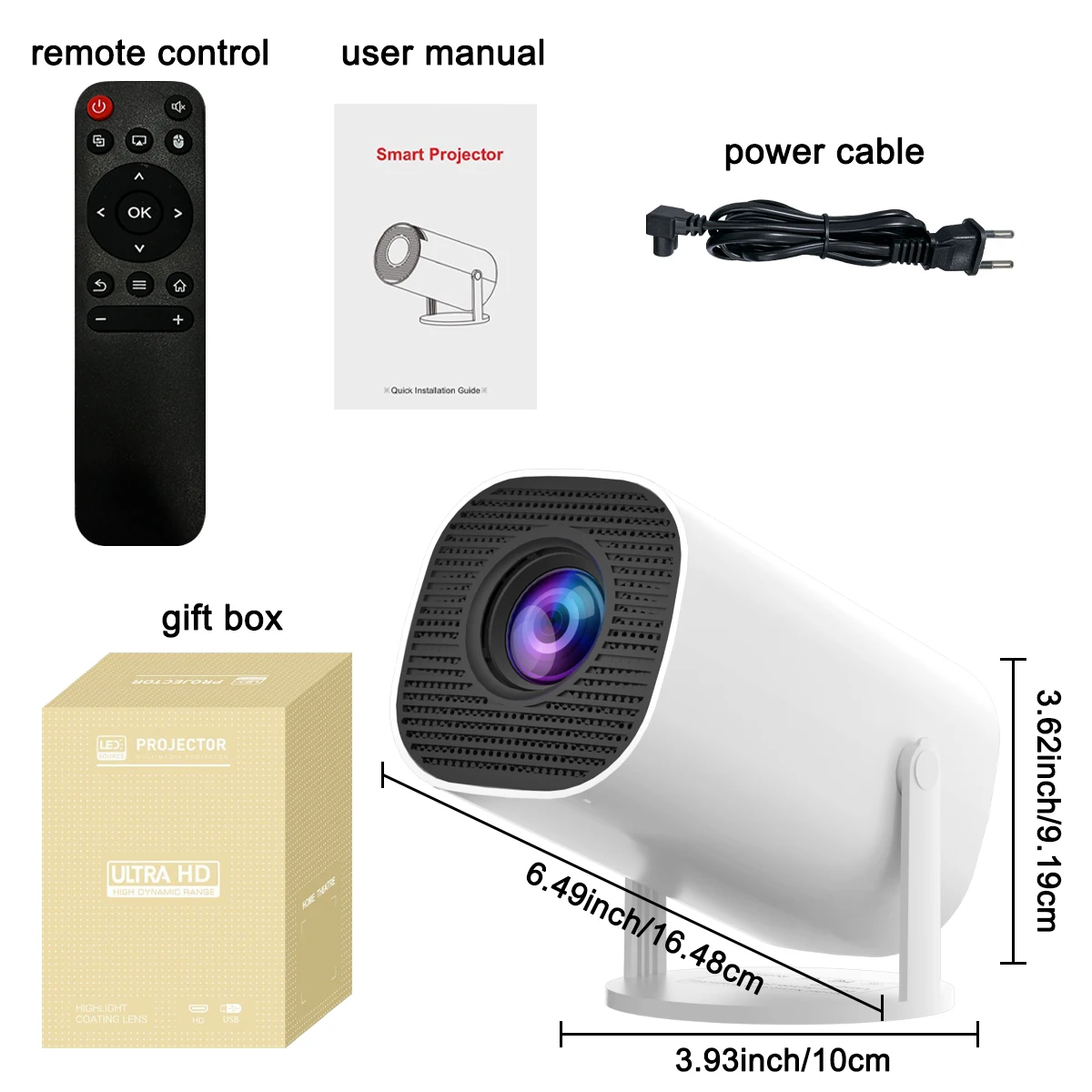 HY300pro プロジェクター Amazon.com: Portable Projector, Mini Projector with WiFi and