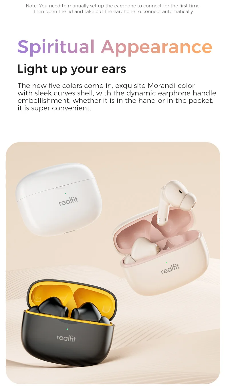 Realfit F3 ANC Active Noise Cancellation True Wireless Earbuds