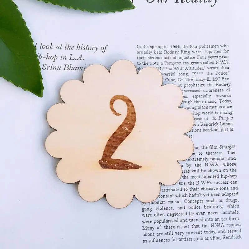 

12 Pcs/set Wooden Baby Memorial Birthday Landmark Card Newborn Photography Props Photo Accessories Shoot Toys for Infants