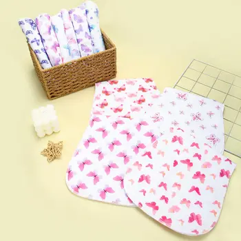 Benoxine 10-Pack Baby Burp Cloths Soft Microfiber Front and Non-Slip Polyester Fleece Back Absorbent Figure-8 Shoulder Burping Rags Large 47 x 22 cm Spit-Up Towels for Newborn Girls 0-36 Months 1
