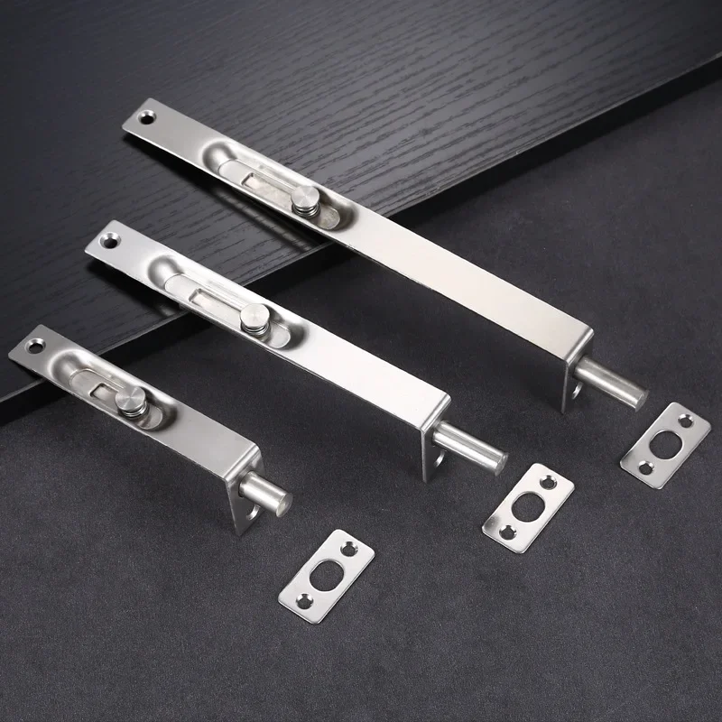 1PC 4/6/8/10/12 Inch Stainless Steel Hidden Door Bolt Security Guard Door Latch Sliding Lock Bathroom Bolt Dust Proof Tube door latch door lock cylinder baby safety lock lock padlock