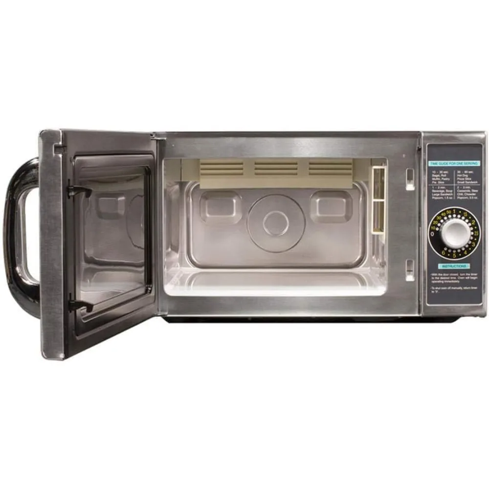 Sharp R-21LCFS Medium-Duty Commercial Microwave Oven with Dial Timer, Stainless Steel, 1000-Watts, 120-Volts, One Size 4