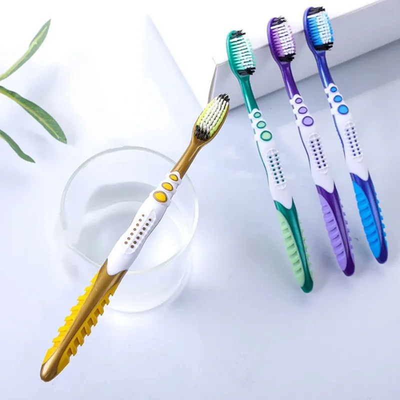 Manual Hard Bristle Toothbrush for Effective Oral Cleaning for Adults