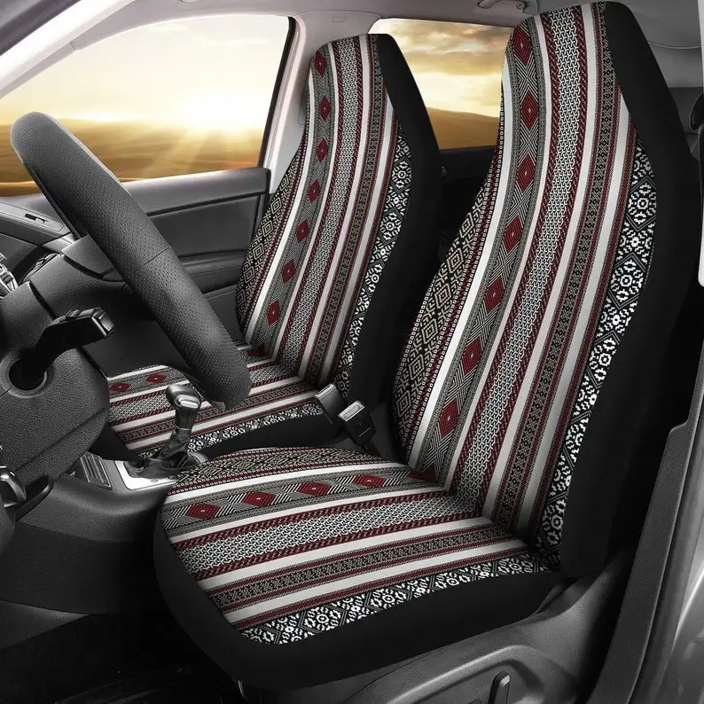 

Stripe Decor Car Seat Covers Pair, 2 Front Seat Covers, Car Seat Covers, Car Seat Protector, Car Accessory, Elegant, Classy