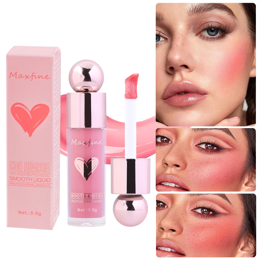 Liquid Blush Facial Blusher Multi-Use Waterproof Moisturizer Matte Natural