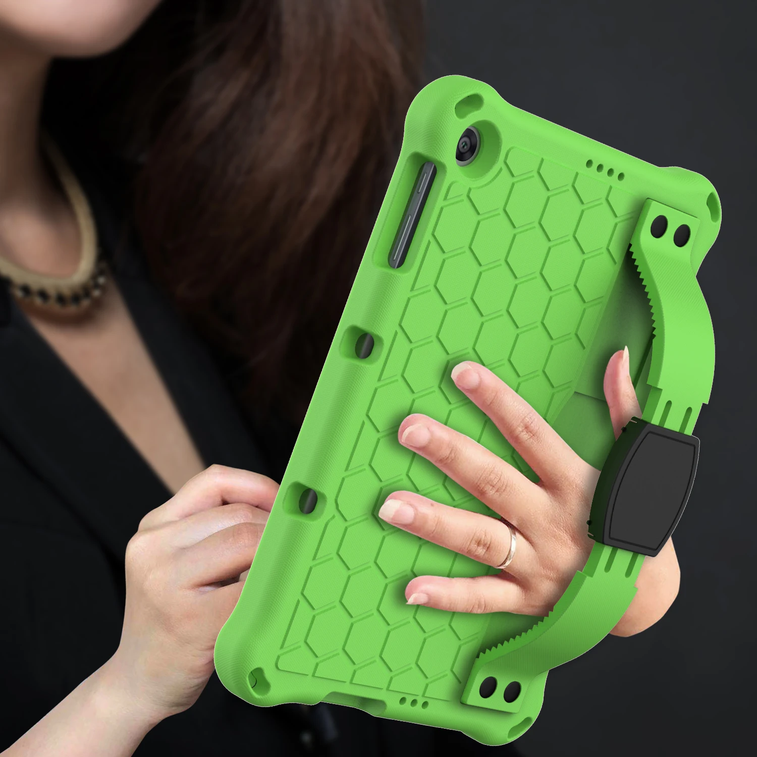 Durable Multifunction Tablet Armor Case with Kids Stand and Strap
