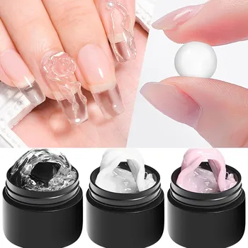 2/3pcs Clear Non-Stick Hand Extension Gel Nail Polish Set 3D Shaping/Sculpting/Carving UV/LED Gel Jelly Hard Gel Manicure DIY