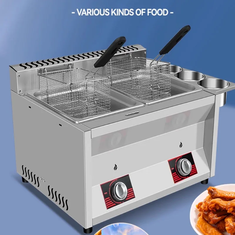 Fryer Gas Commercial Skewer French Fries Fryer Multifunctional Chicken Fryer French Fries Frying Food Household Commercial 4