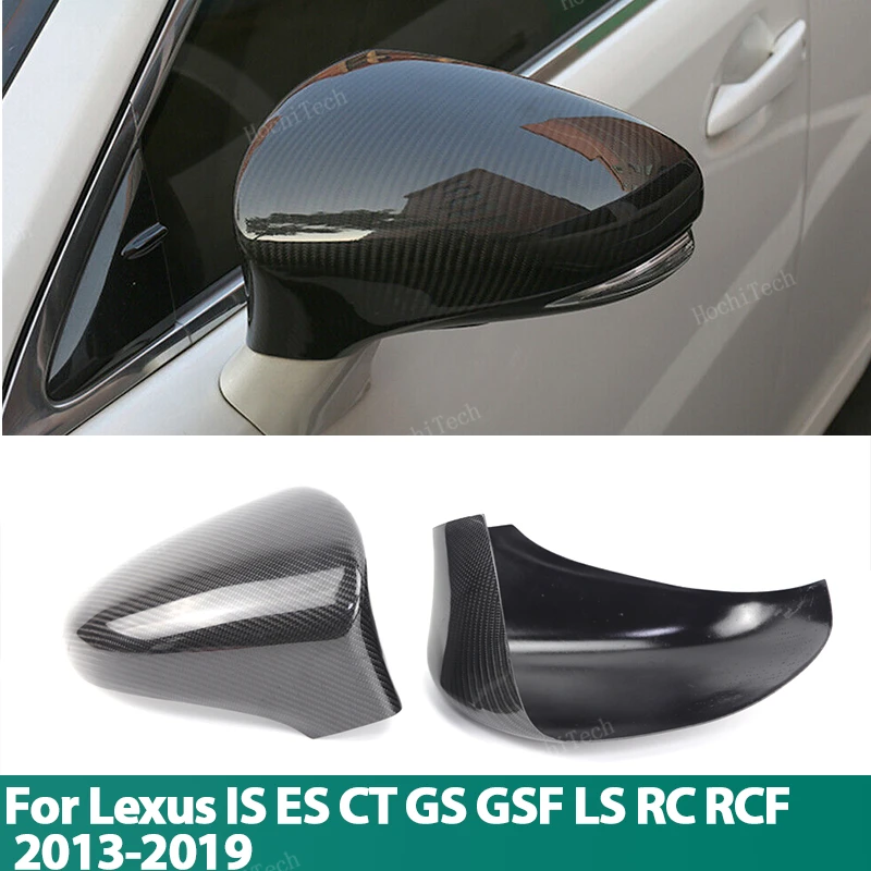 

Real Carbon Fiber Side wing Mirror cover Cap add-on for Lexus ES XV40 ES240 ES350 Facelift 2009-2012 Left Hand Drive