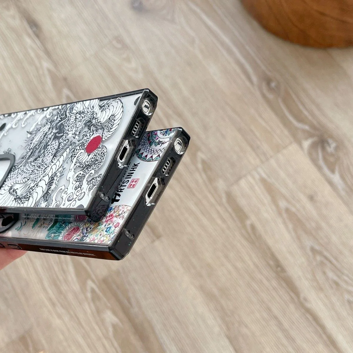 Chinese Dragon Acrylic Black Border Case for Samsung Galaxy S22 S23 S24 Ultra S22+ S23+ S24 Plus Cover Protective Case