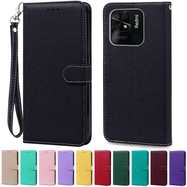 For Xiaomi Redmi 10C Case Luxury Geometric Leather Wallet Case For Funda  Xiaomi Redmi 10C Cover Flip Coque Redmi10C 10 C Cases - AliExpress