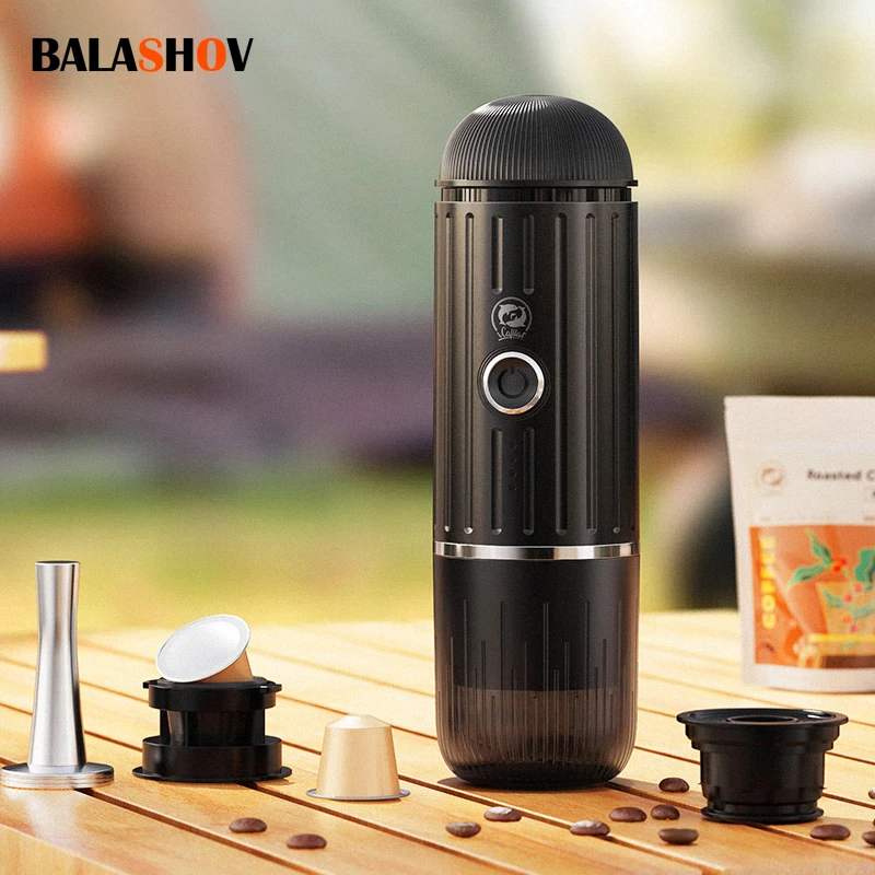 Wireless Portable Heating Espresso Machine Coffee Maker Rechargeable Concentrated Extraction Coffee Machine for Travel Office