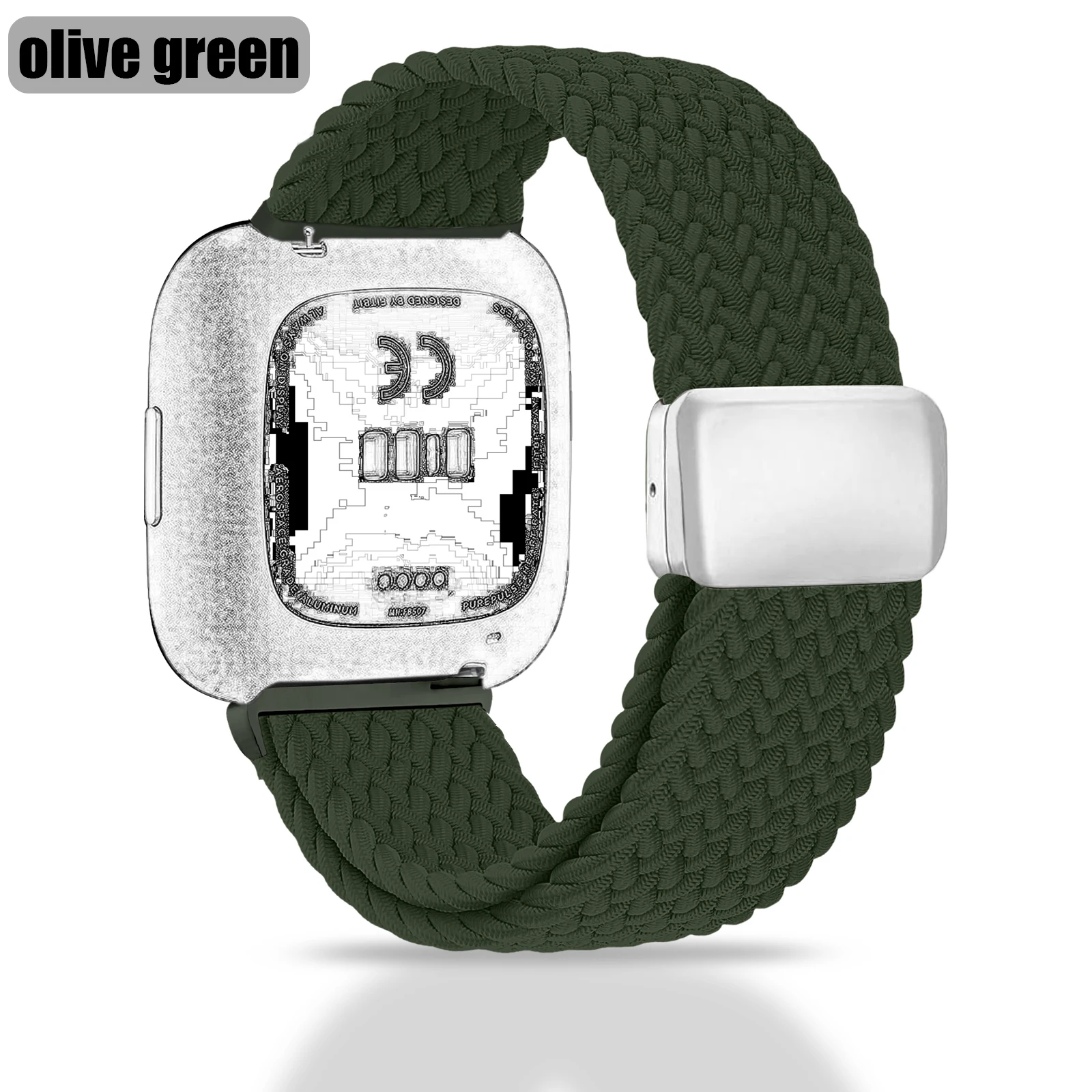 Vibrant Elastic Woven Magnetic Buckle Strap – Sport Band