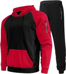 Mens Tracksuit 2 Piece Hoodie Mens Hoodie Sweatsuit Sets Jogging Suits Long Sleeve Pullover Hoodies Sets Sports Activewear