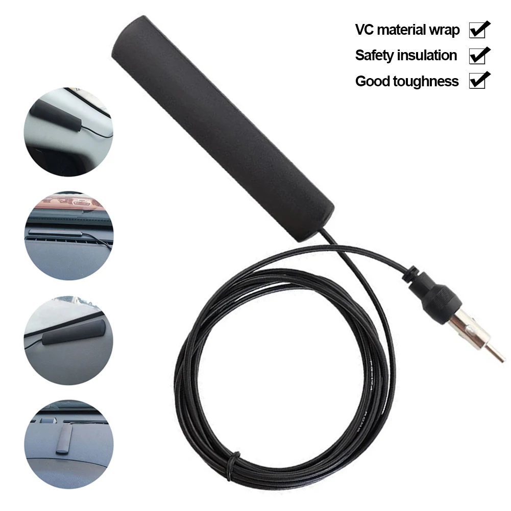 Amplificateur de signal d'antenne FM universel pour autoradio, câble,  soleil du véhicule, amplificateur d'antenne, pièces automobiles - AliExpress