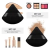 2/3/5/6/12Powder Puff Face Makeup Soft velvet Triangle Powder Puff For Loose Powder Setting Powder Makeup Foundation Beauty Gift 5
