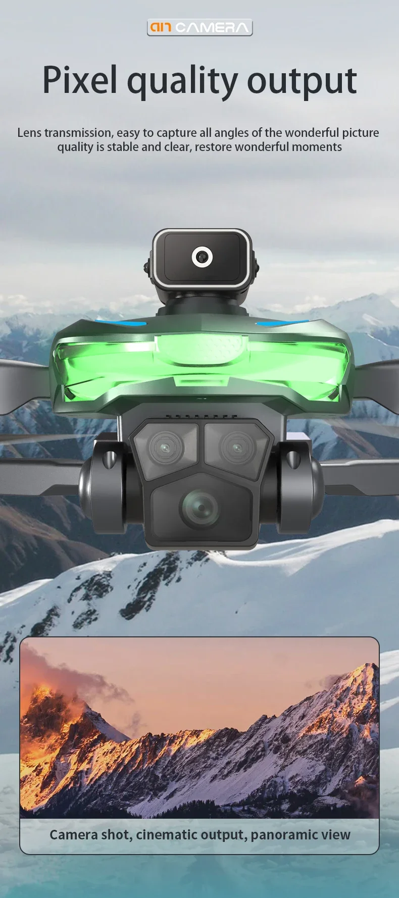 Dron sin escobillas de alta definición para fotografía aérea, cuadricóptero plegable para evitar obstáculos, avión de control remoto, juguete para niño