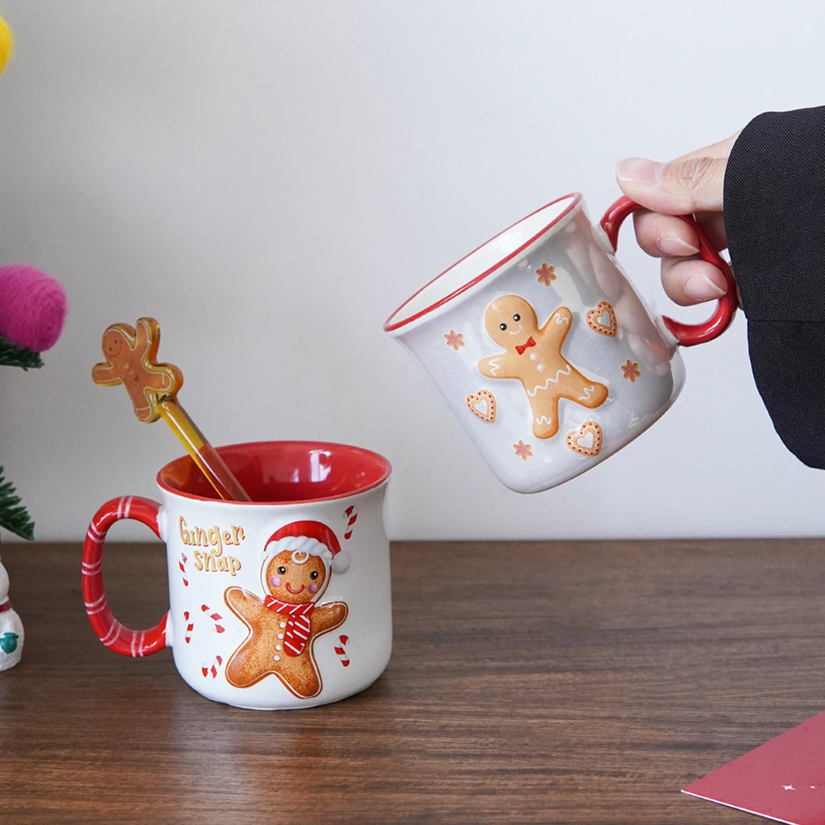 Gingerbread Man Ceramic Mug 2