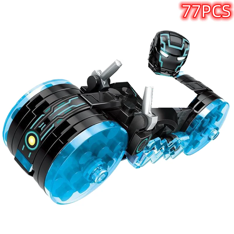 Building Block Toy Building Block Toys Motorcycle Building Blocks Building Block Kits War Machine Techno Motorcycle Spiderman Iron Man Hulk Venom Armor Mech Mini Model Figure Building Blocks Compatible Kid Toy Gift