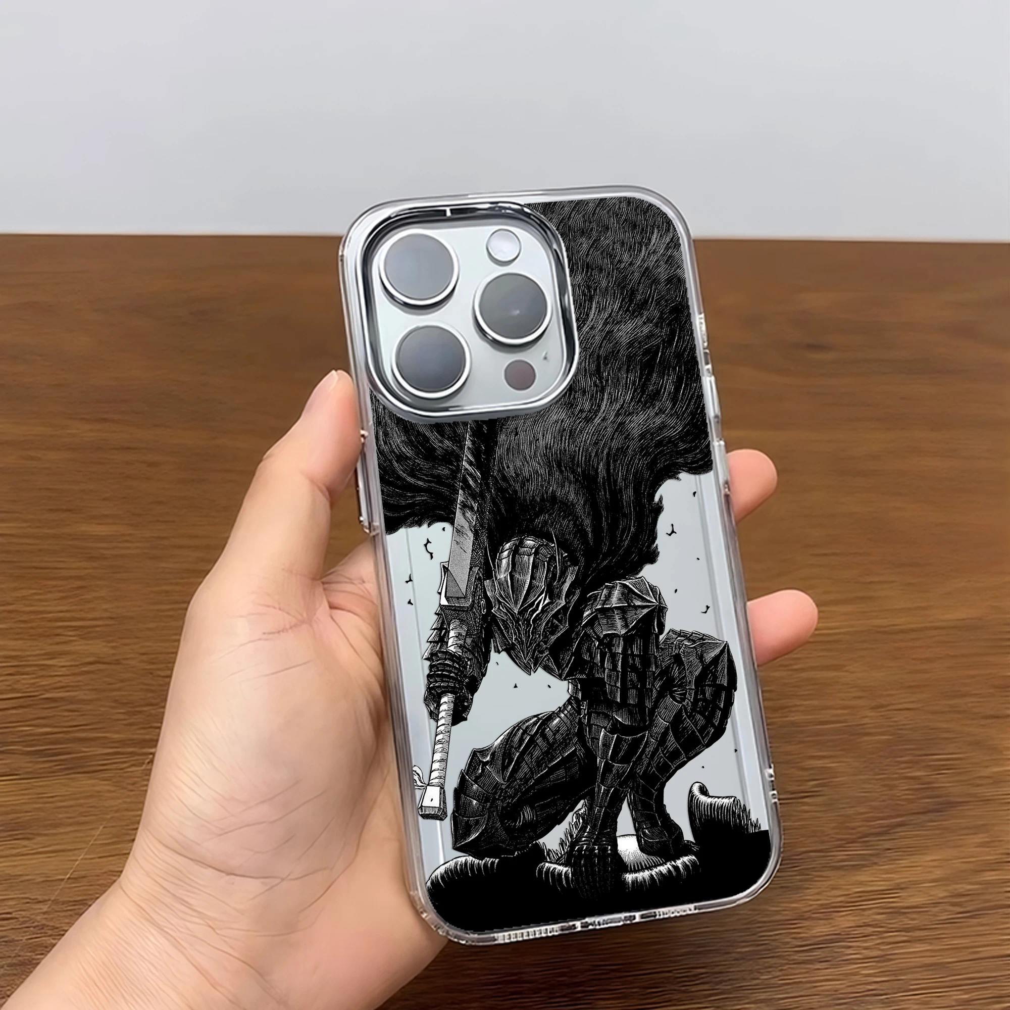 Japanese Hot Blood Anime Berserk Guts Soft Silicone Phone Case