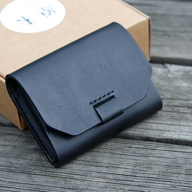 DIY 가죽 미니 접힌 카드 지갑 아크릴 템플릿 가방 LeatherCraft 봉제 패턴