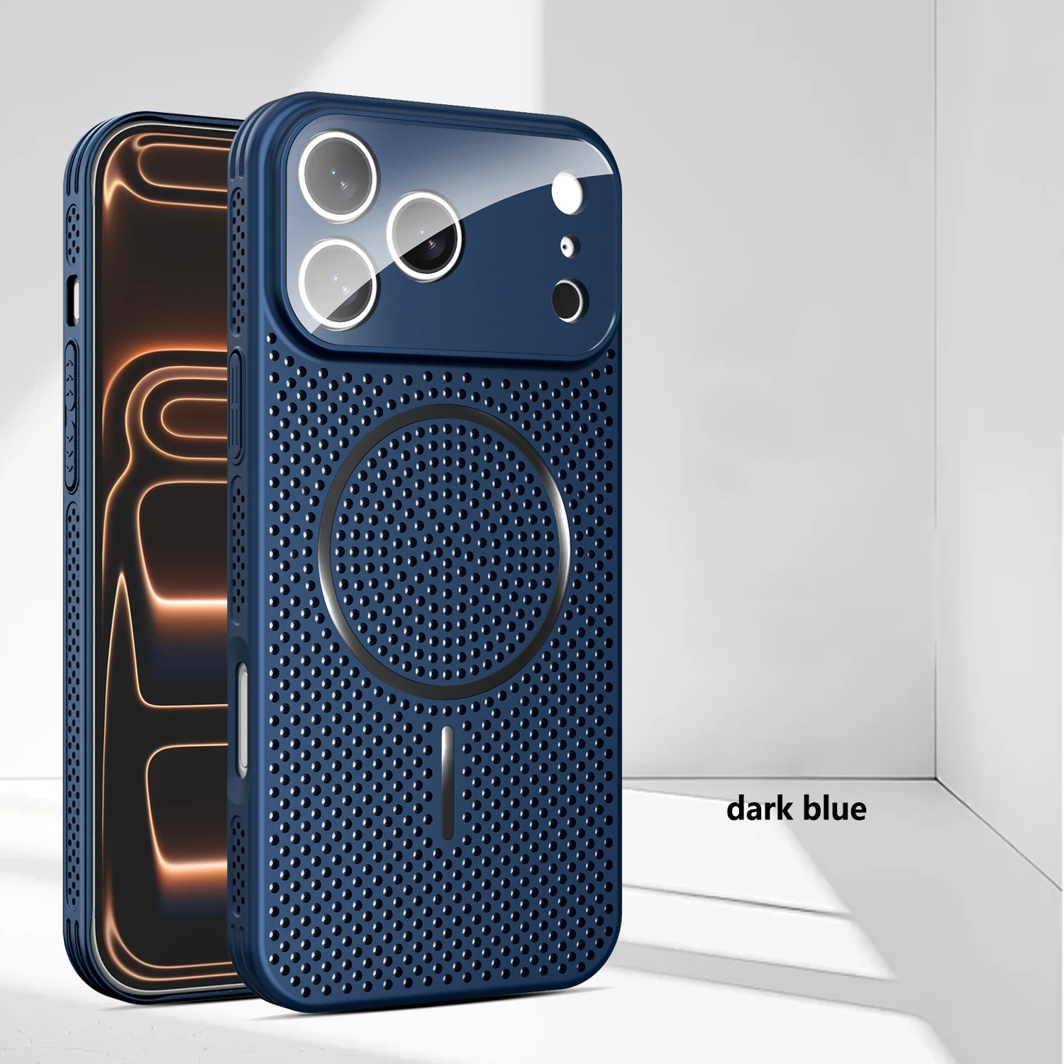 Aluminum Alloy Mesh Magnetic Case with Heat Dissipation and Full Lens Protection