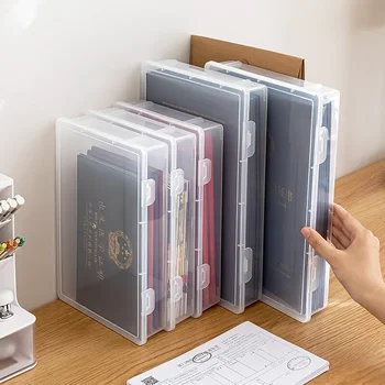 Organizzatore di documenti Scatola di immagazzinaggio organizzata Semplicità Certificato Contenitore di file Scatola di organizzazione A4 a prova di polvere Dropshipping