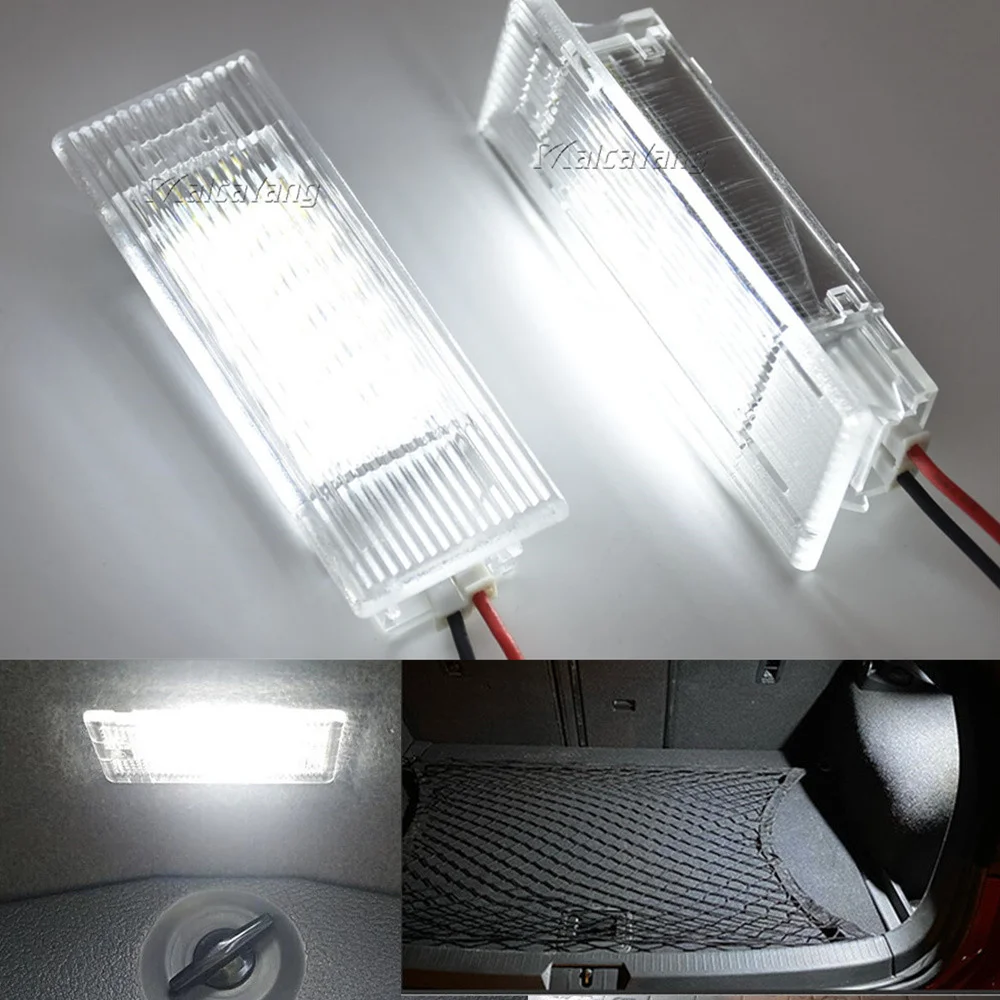 Pair Of Bright White LED License Plate Lights For BMW 5 Series (E39, E60, F10, F07, F15 & More) - E-Marked