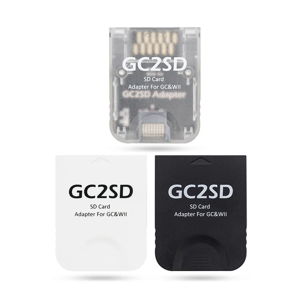 GC2SD Memory Card Slot Adapter for Micro SD Lightweight Plug and Play for GameCube Wii Game Consoles Reader Adapter for SD Card
