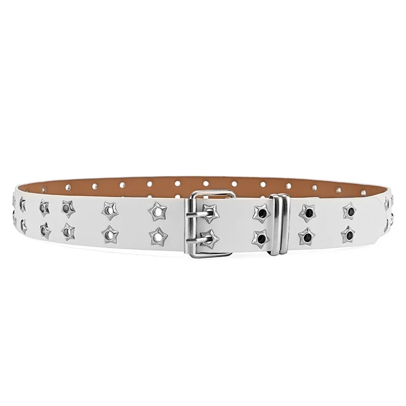 Cinto de metal para homem e mulher minimalista com fivela_voghion.com