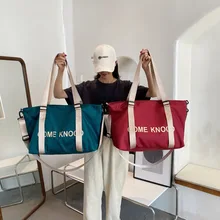 

Waterproof Nylon Large Totes for Women Fashion Simple Leisure Woman Shoulder Bag Big Package Shopping Lady Handbag Travel Bag
