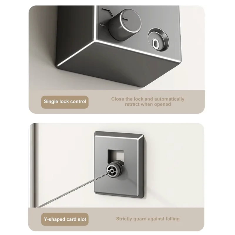 Sem Buraco-livre Encolhimento Varal Invisível Banheiro  Roupas Rack Corda De Fio Sala De Estar Varanda Portátil Roupas Secagem