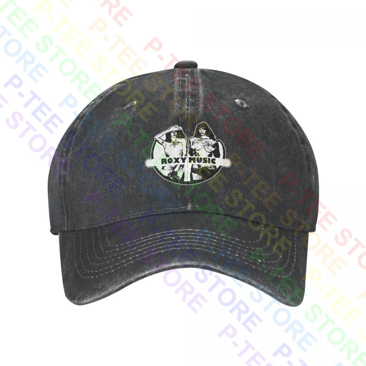 Roxy Music Country Life Incagliato Brian Eno Berretto Da Baseball In Denim Lavato Cappelli Da Camionista Cool Confortevole