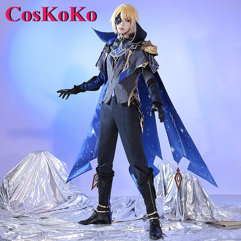 

CosKoKo Dainsleif Cosplay Anime Game Genshin Impact Costume Handsome Battle Uniform Men Halloween Party Role Play Clothing S-XL
