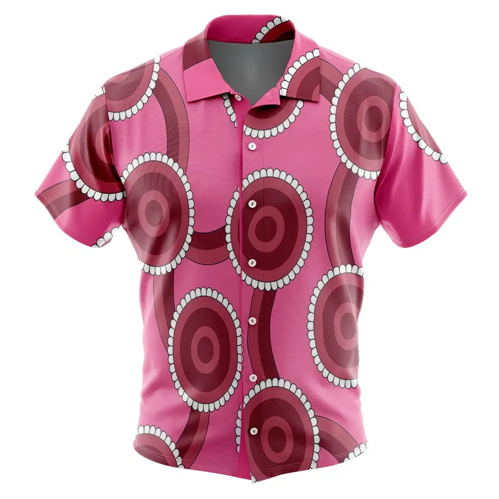 Lilo Dress Pattern Lilo & Stitch Button UpHawaiian ShirtFashion Trend Breathable Loose Versatile Casual Sports Summer Men 5