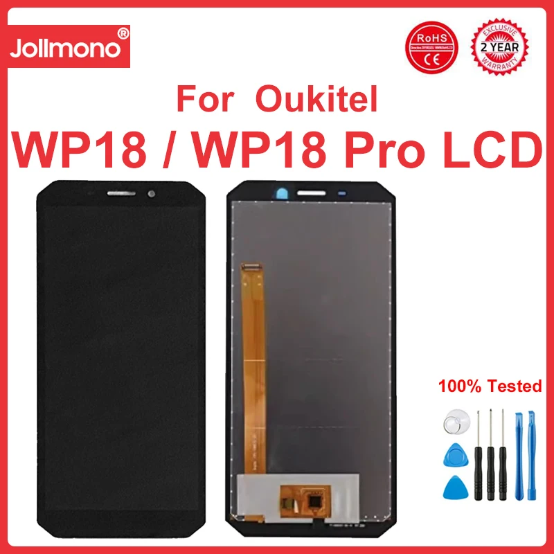 

5.93'' Screen Repair for Oukitel WP18 Cell Phone LCD Display Assembly Touch Panel Glass Digitizer Screen WP18 Pro LCD