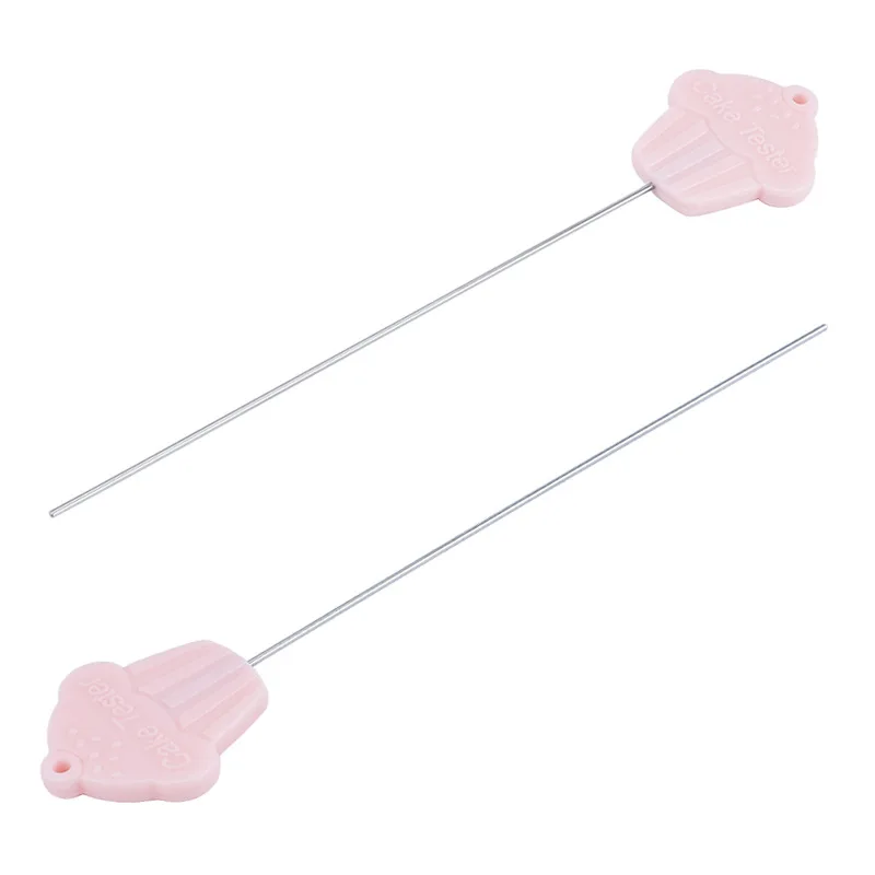 1pc Pink 304 Stainless Steel Cake Tester Cake Probe Cake Biscuit Baked Test  Needle Baking Diy Tool