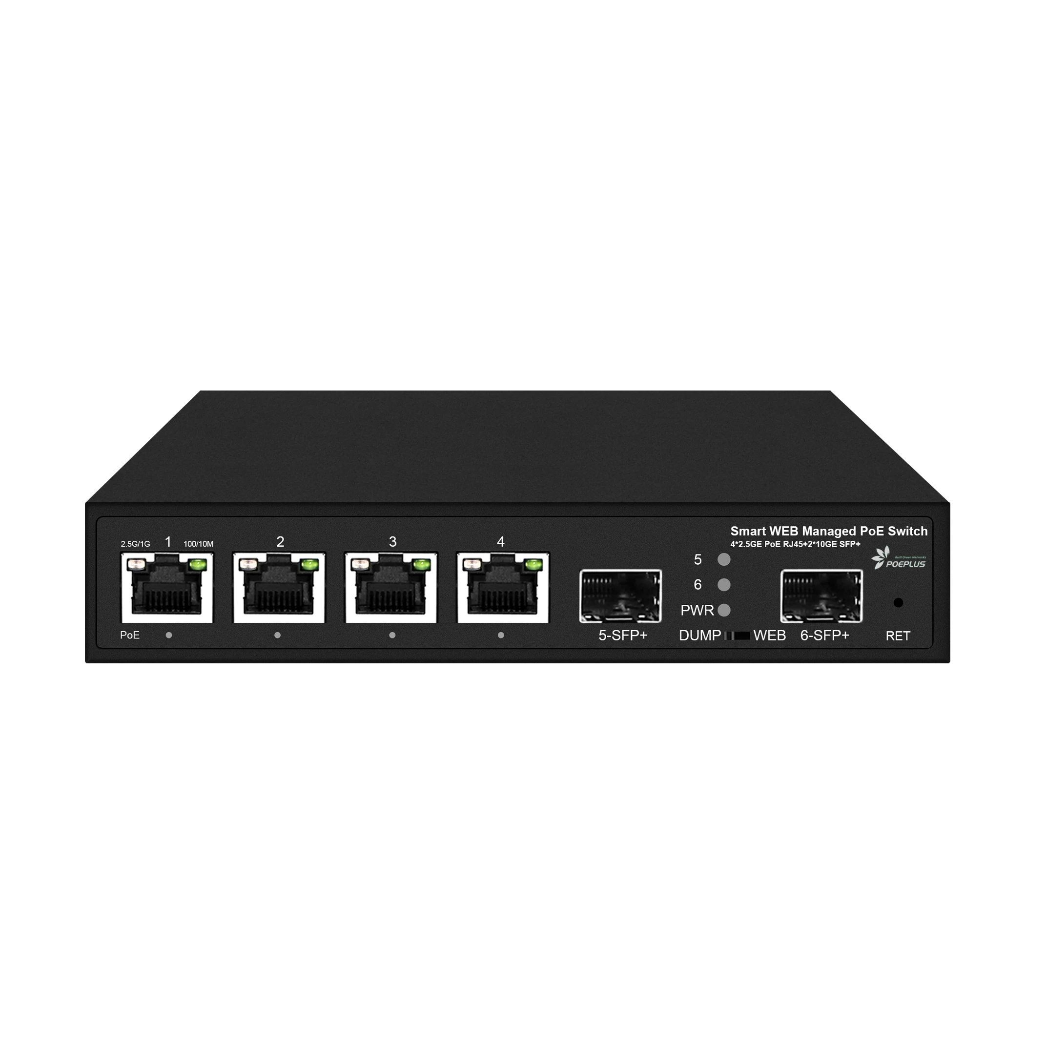 Portas 2.5gps Poe ou Rj45 Switch do Servidor com 10gps Planejador 2x10gps Sfp 4 - Imagem 6
