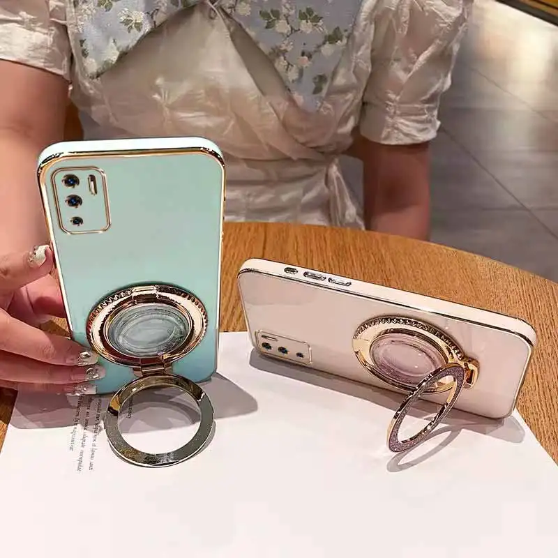 Sleek Circular Support Plating Phone Case