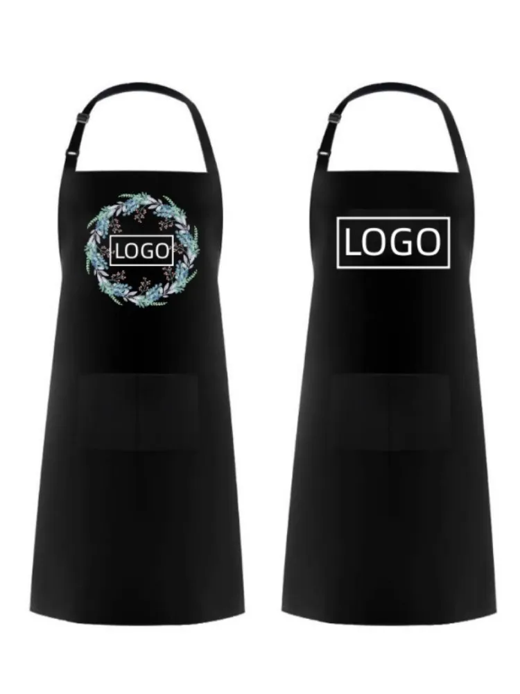 1PCS Custom Logo Adjustable Hanging Neck House Accessories Kitchen Cooking Barbecue Floral Work Clothes Manicure Cleaning Apron 1 Sef247beff3d9498282900a06bf70b335V