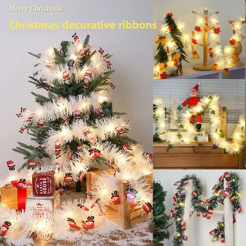 Christmas Green Wreath Light String 1