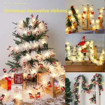 Christmas Green Wreath Light String 1