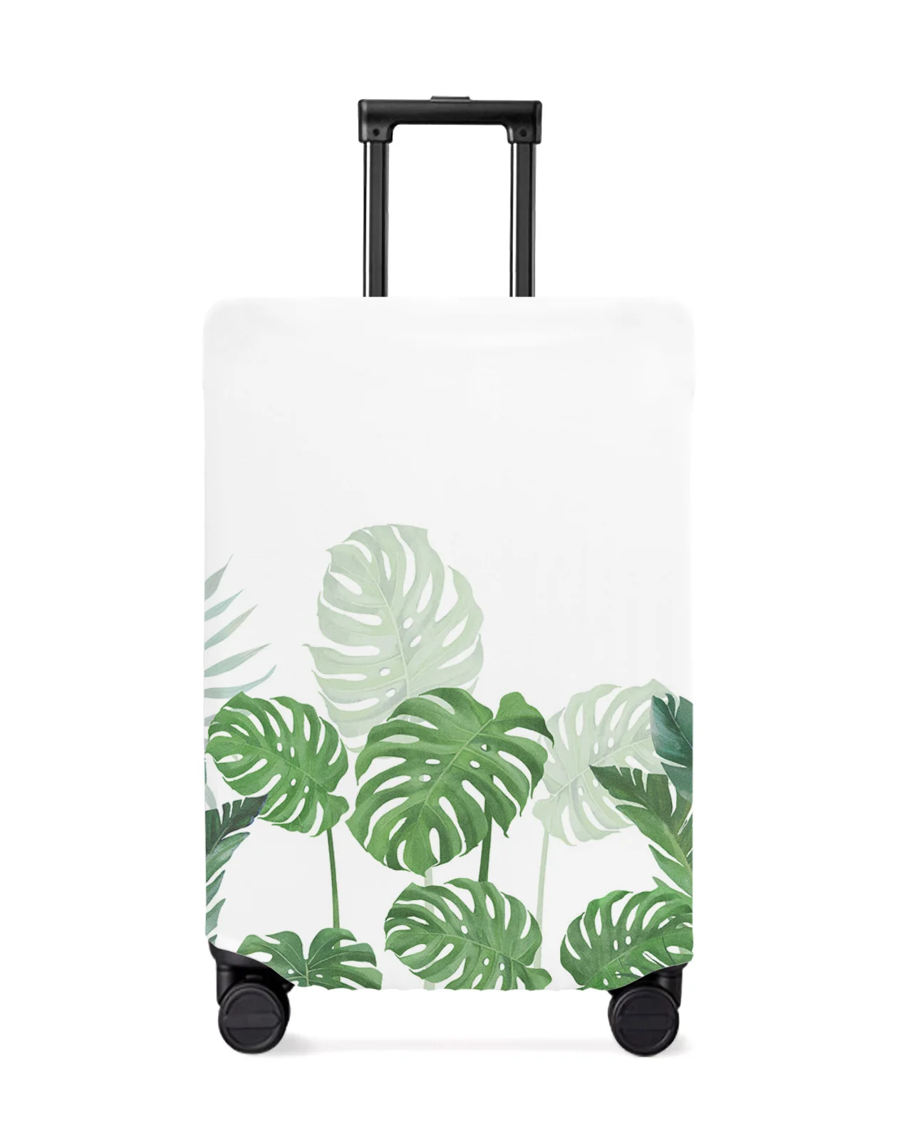 tropical-plants-monstera-luggage-cover-stretch-suitcase-protector-baggage-dust-case-cover-for-18-32-inch-travel-suitcase-case