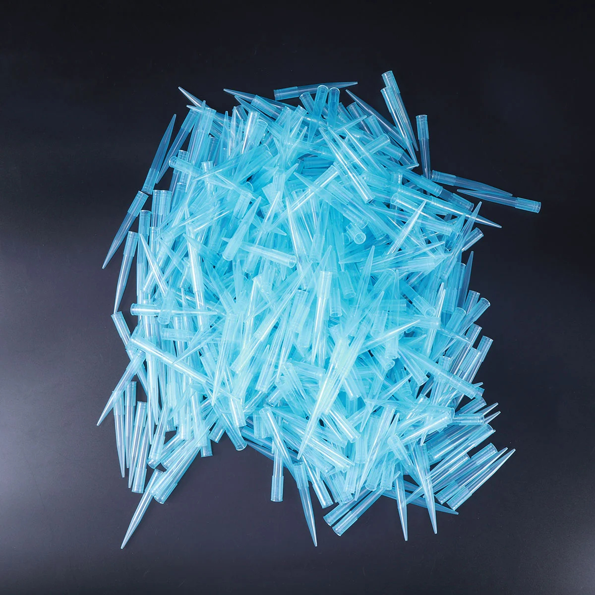 

500 пипетки наконечники-прозрачная синяя лабораторная универсальная Пипетка для поставок микрохимический эксперимент (1 мл)