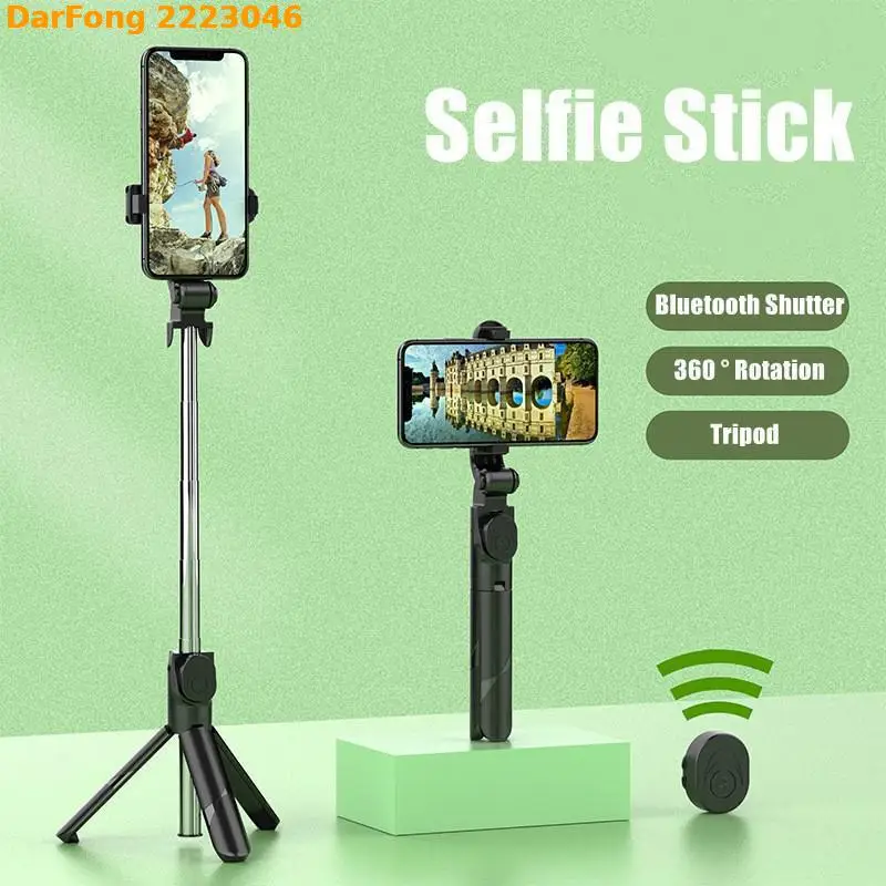 

New Selfie Stick Tripod For Android huawei xiaomi IOS TikTok Extended Bluetooth With Remote Shutter Foldable Phone Holder